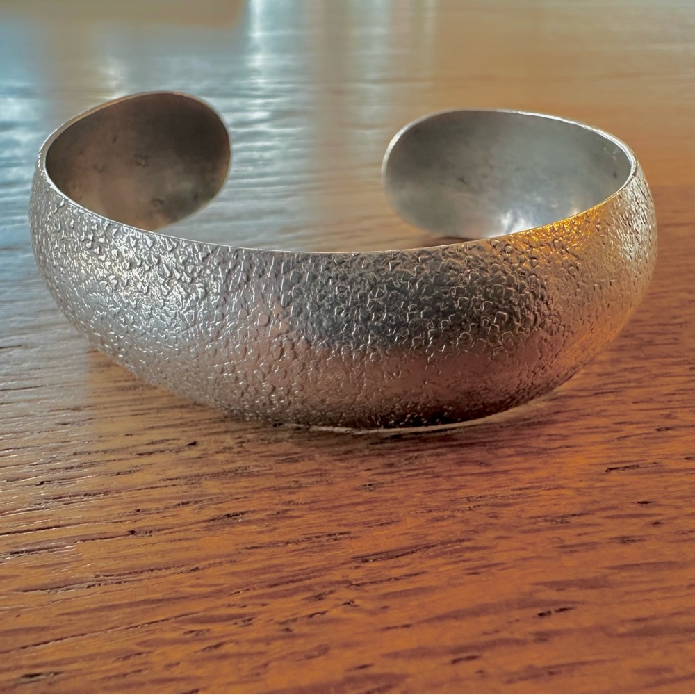 Sterling Silver Cuff Bracelet 7.5” 26.05 grams 925
